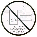 adapt a valve backwater valve installation